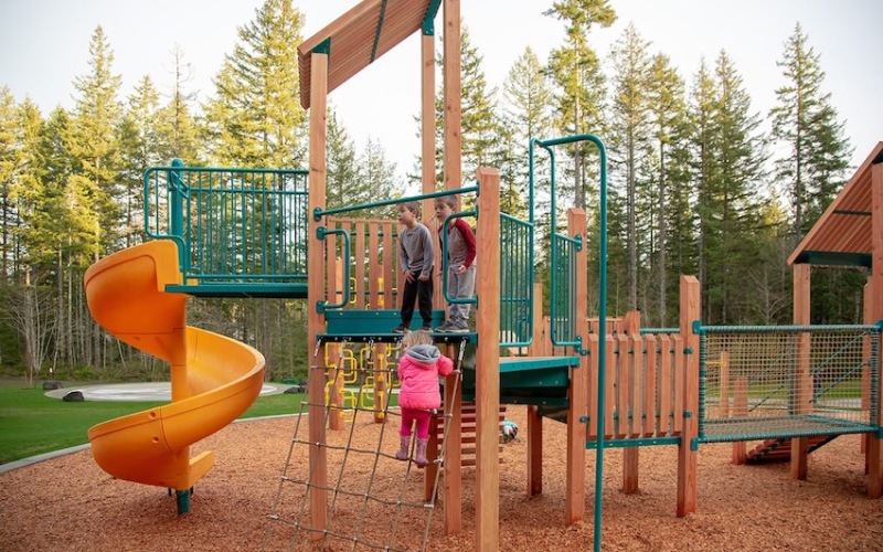 playground with swings