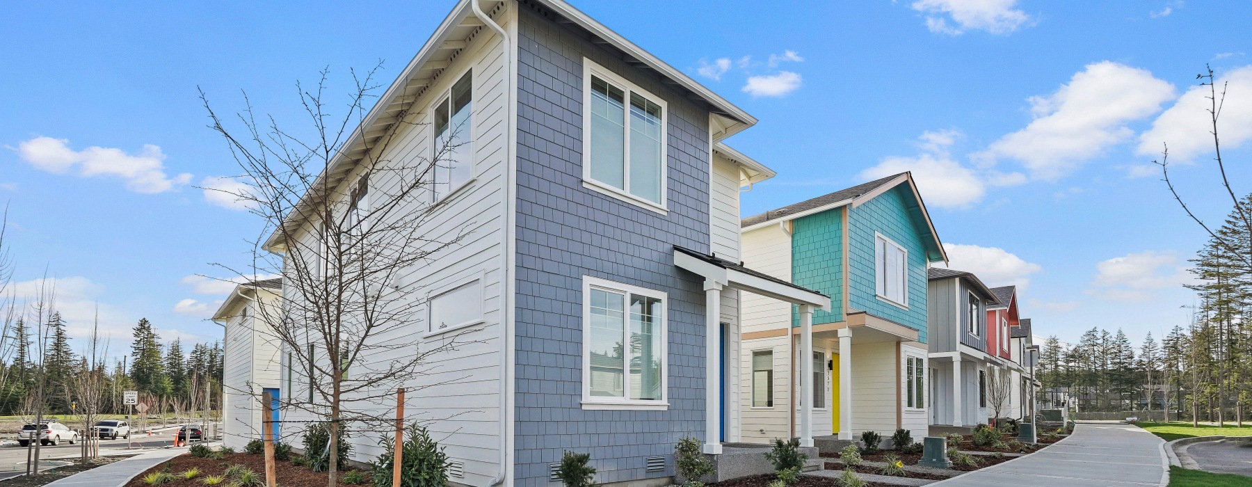 Colorful apartment-style rental homes