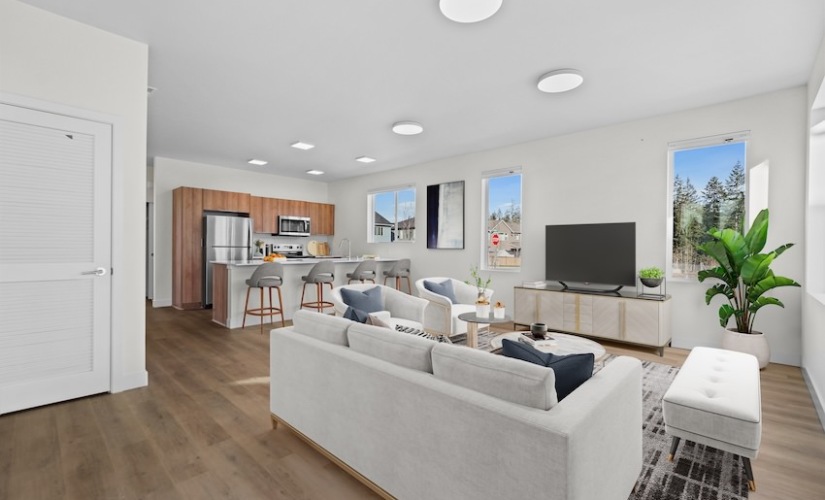 Bering - 4 bedroom floorplan layout with 3 bathrooms and 1718 square feet