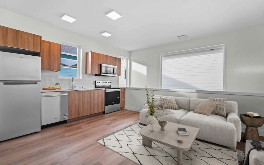Carriage House - 1 bedroom floorplan layout with 1 bathroom and 542 square feet (1
, 2D)