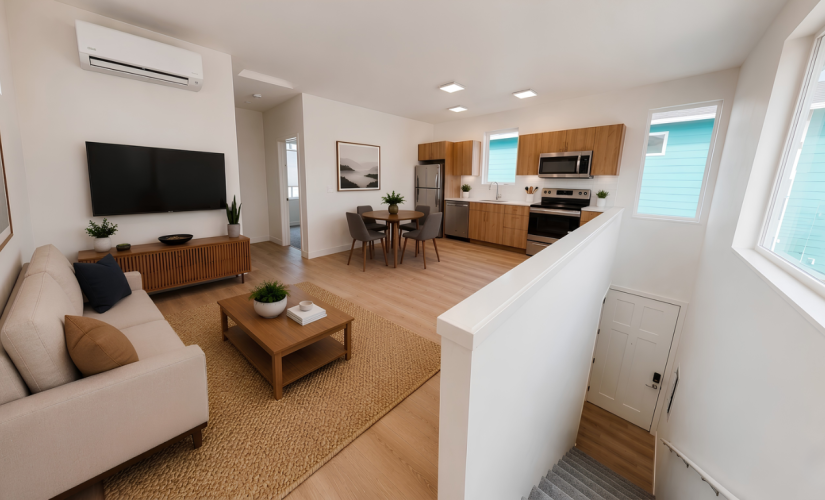 Carriage House - 1 bedroom floorplan layout with 1 bathroom and 542 square feet